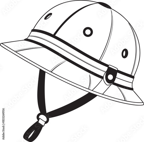 black helmet isolated on white