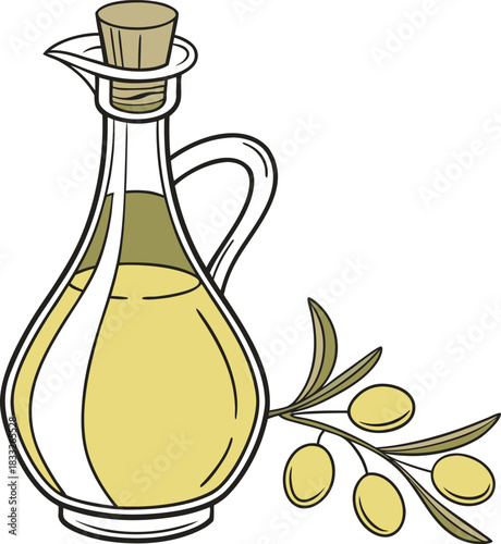 olive oil and olives