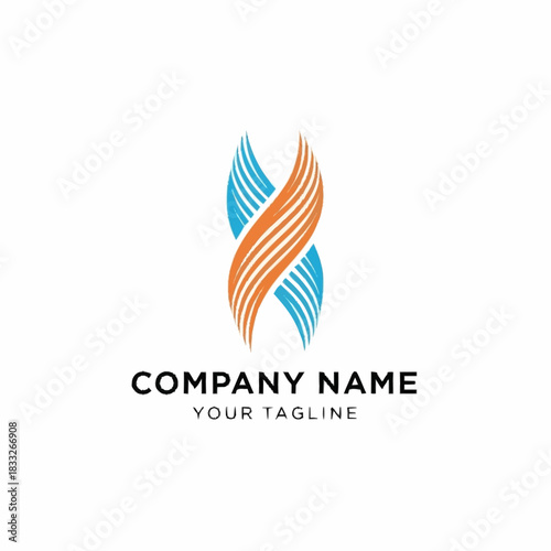 Abstract Double Helix Logo Design. Free Download Abstract Double Helix Logo Design. - GFXLoad
