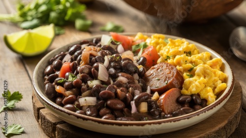 National dishes of Brazilian cuisine. 
Beans according to the recipe of a cattle drover.