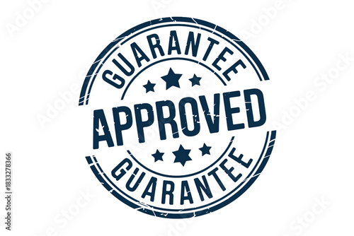 Free Download Get Approved Now Authentic Guarantee Stamp For Your Business Venture With Five Star Quality Assurance And Customer Satisfaction, A Symbol Of Trustworthiness - GFXLoad