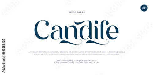 Candife Abstract modern urban alphabet fonts. Typography sport, technology, fashion, digital, future creative logo font. vector illustration