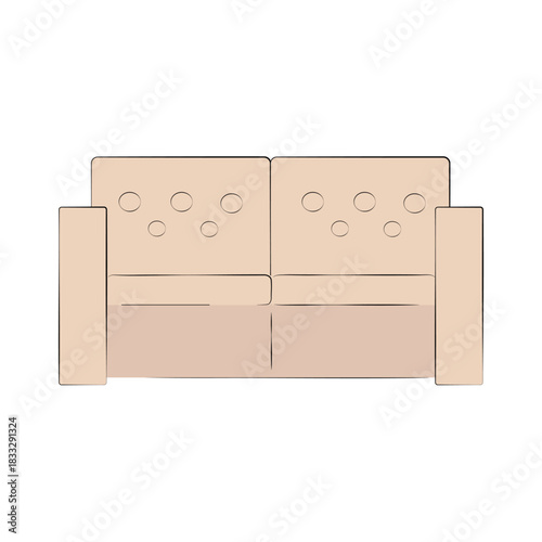 vector image of a sofa