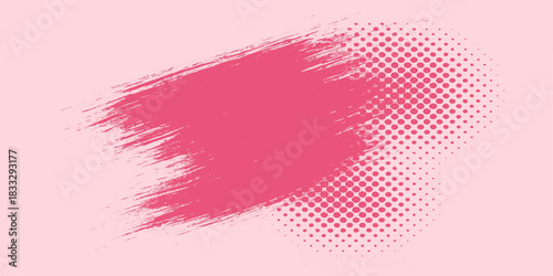 Vector illustration of a woman face with pink watercolor splash pattern design, great for a valentine card