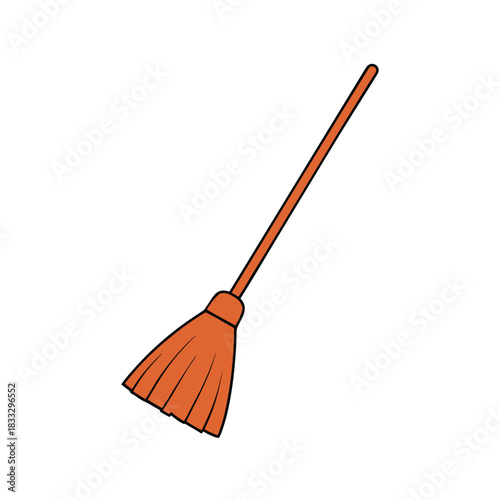 Broom tool for sweeping clean home house backyard dirt floor and sanitation equipment