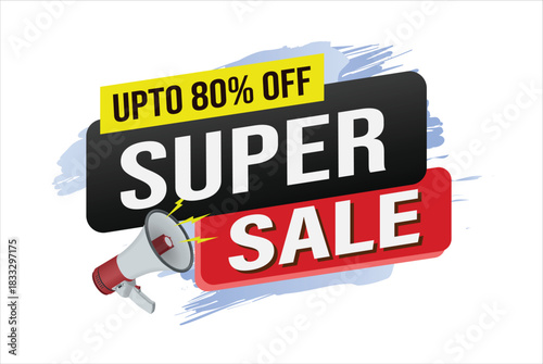 super sale poster banner graphic design icon logo sign symbol social media website coupon

