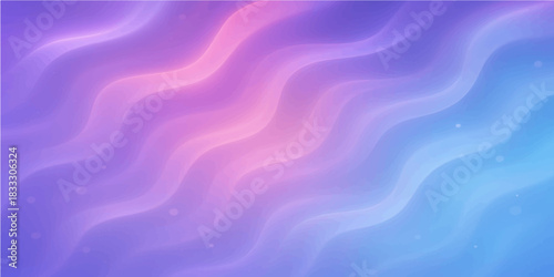 Abstract colorful fluid design with smooth blue and purple silk waves and soft light texture illustration
