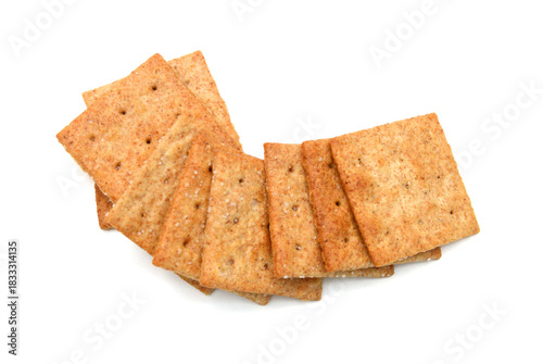 Cracker isolated on white background