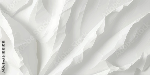 Modern Luxury White Soft Wave Fabric Paper Layer Background for Product Presentation