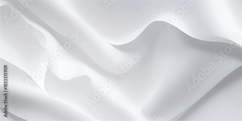 Minimal Elegant Soft Folded White Cloth Style Texture Background for Luxury Products