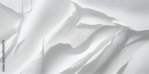 Pure White Smooth Drapery Fabric Subtle Texture for Modern Wedding Card Designs and High-End Stationery Layouts