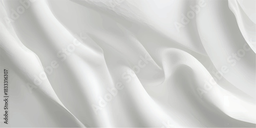 Abstract Satin White Drapery Curved Texture Ideal for Beauty Packaging, Perfume Branding and Fashion Editorial