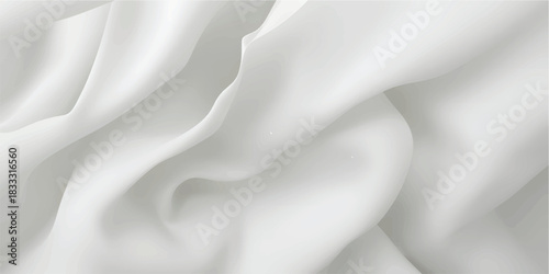 Premium Smooth White Textile Folds Background Ideal for Elegant Fashion Branding and Modern Product Photography