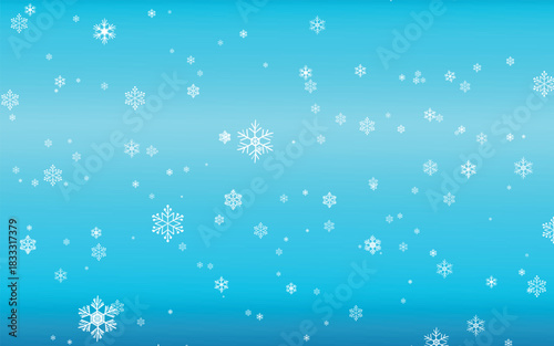 Merry Christmas or happy new year design. Holiday decoration on color background. Greeting vector card, banner, celebration concept with snowflakes. Invitation mock up.