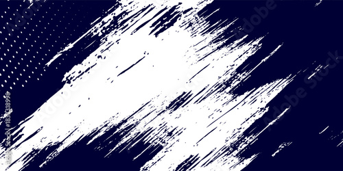 Dots halftone white \u0026 blue color pattern gradient grunge texture background. Dots pop art comics sport style vector illustration