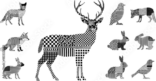 Variety of manatee designs: silhouette to pixel art styles for creative inspiration