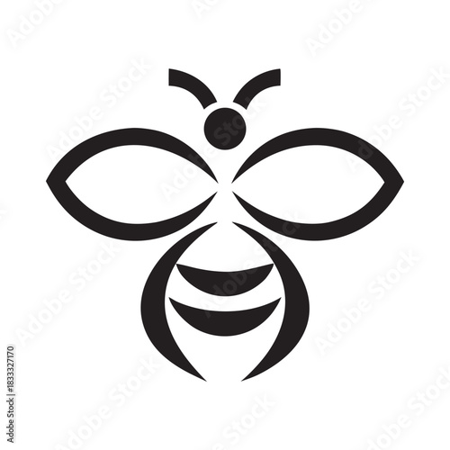 Liberated Bee Symbol Freedom Inspired Emblem