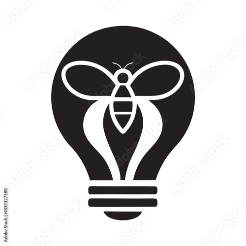 Creative Buzz Bulb Artistic Vector Concept