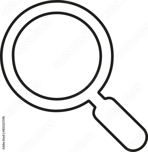 Magnifying glass line icon collection. Loupe icon vector. Simple vector icon magnifying glass.