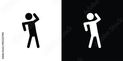 Fitness exercise icons. Vector Template Illustration Symbol Pixels Perfect