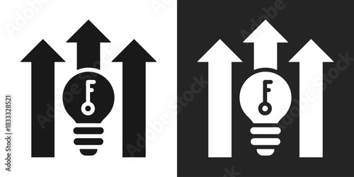 Opportunity Icon In Black And White Glyph Style