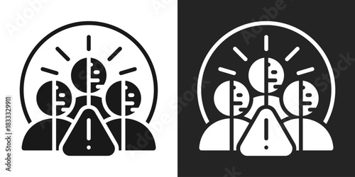 Exposure Icon In Black And White Glyph Style