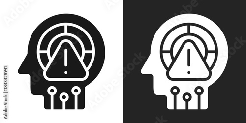 Sensitivity Icon In Black And White Glyph Style