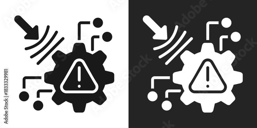 Resilience Icon In Black And White Glyph Style