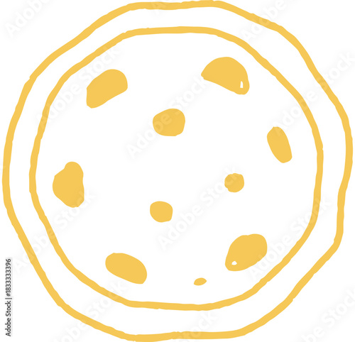 Cookie Outline Simple Circles Outline
