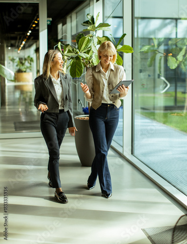 Two professionals discuss w...