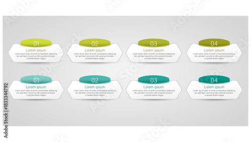 Timeline Creator infographic template. 4 Step timeline journey, Presentation business infographic template vector