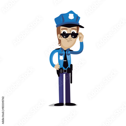 Policeman profession cartoon.svg