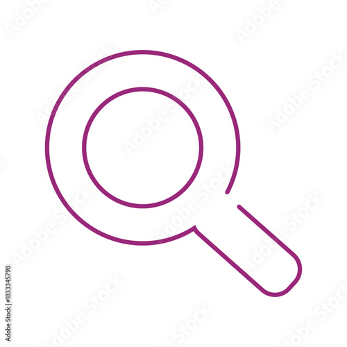 Purple magnifier line icon.svg