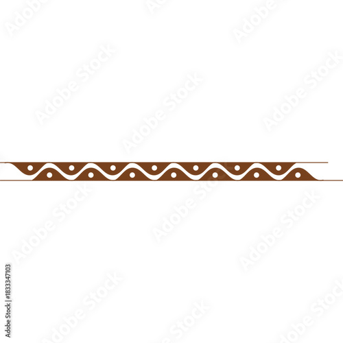 Wave dot seamless border