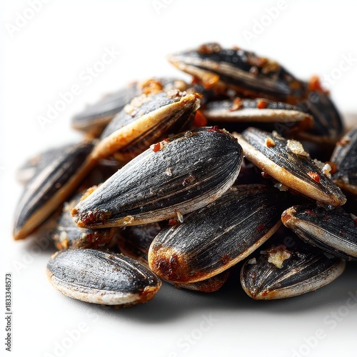 Wallpaper Mural Pile of Roasted and Salted Sunflower Seeds on a White Background Torontodigital.ca