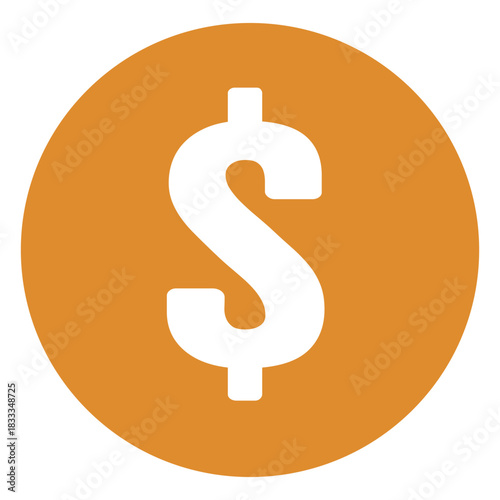 Dollar sign yellow circle