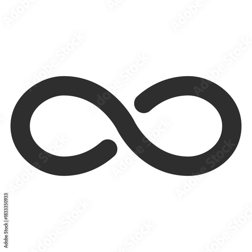 Minimalism infinity logo infinite