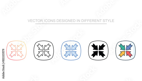 Shrink line icon vector stock with white background