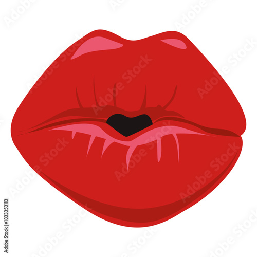 Kissing lips expression