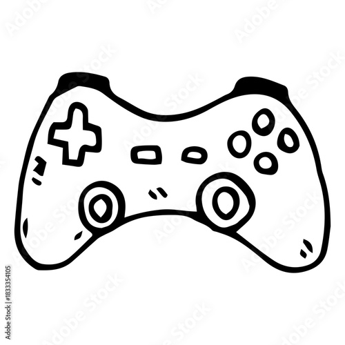 Game controller doodle icon