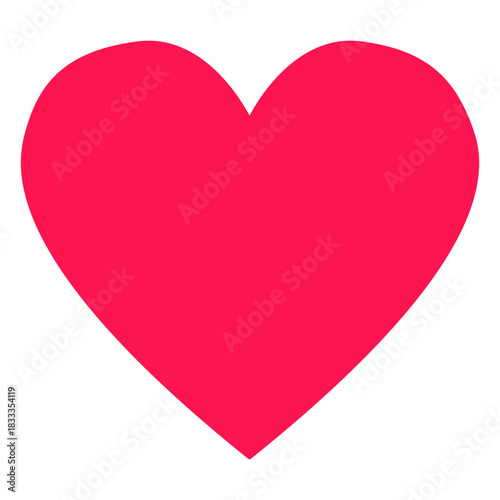 Red heart hippie element