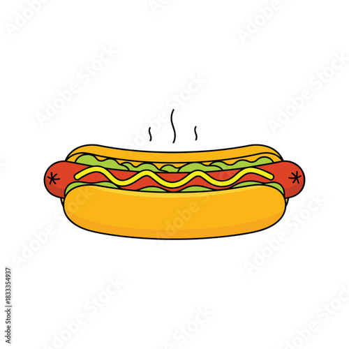Hot Dogs Stock Vector  Illustration design .eps