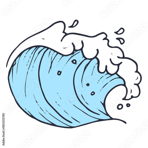 Wave sea illustration