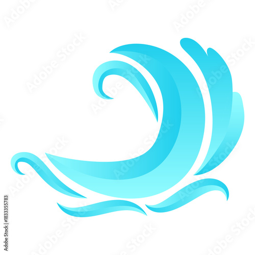 Wave ocean sea water flat