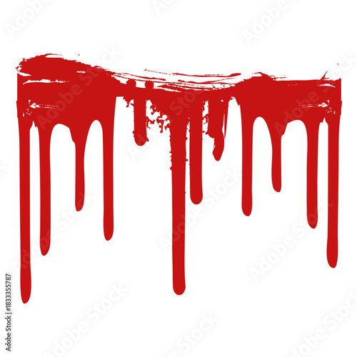 Blood paint stain silhouette
