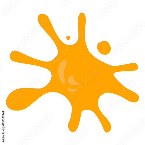 Blot yellow stain paint flat