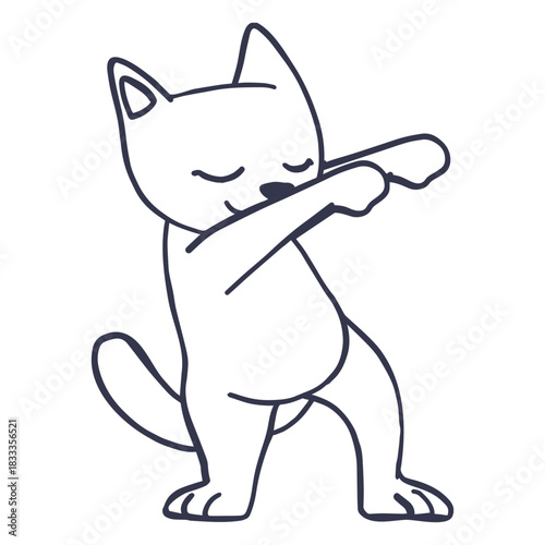 Cat dance dancing stroke