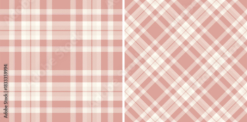 Background textile fabric of seamless texture pattern with a vector check plaid tartan. Set in popular colors. Stylish oilcloth for kitchen decor.