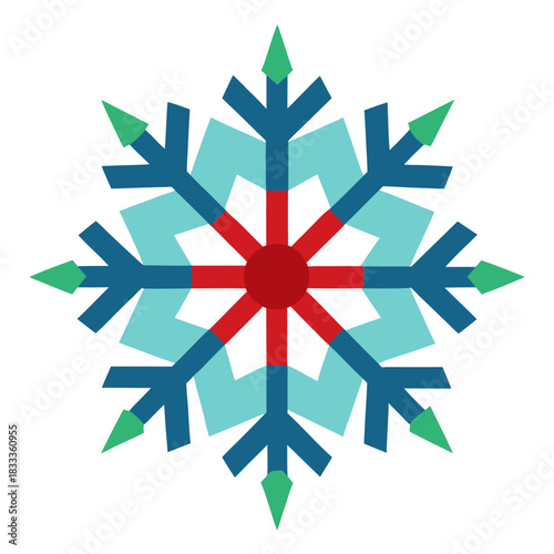 snowflake on a white background