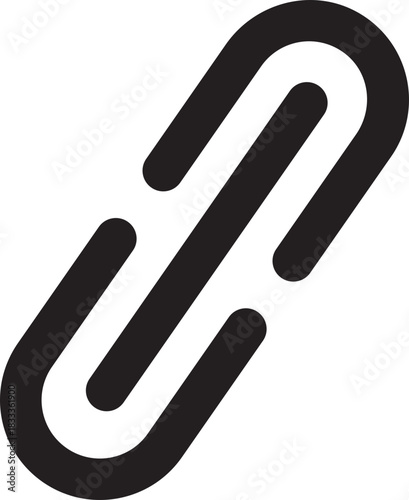 Chain link vector icon isolated on transparent background. Internet URL or webpage URL link icon symbol. Vector illustration.